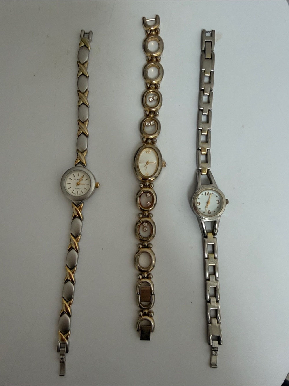Gold &Silver Tone Women's Bracelet Watch -
 Two-Tone Design- needs batteries